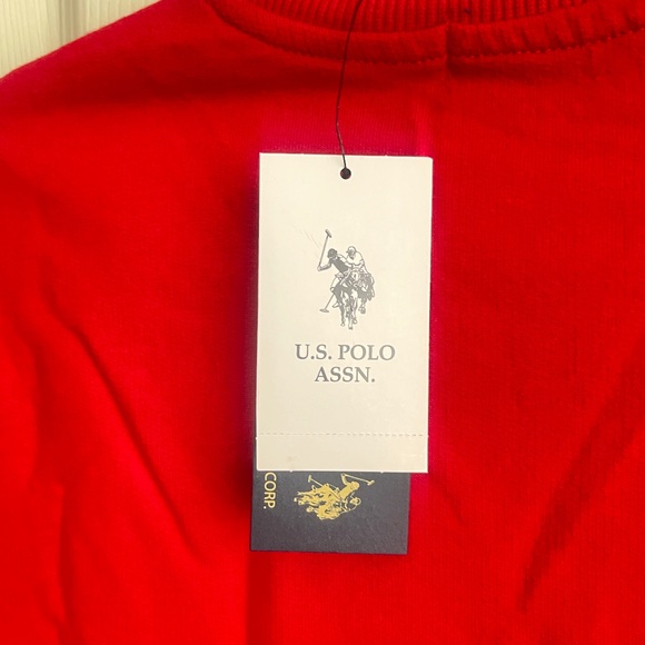 NWT U.S. Polo ASSN big kid Long Sleeve Dark Red USPA sweatshirt. #0170 - Picture 6 of 6